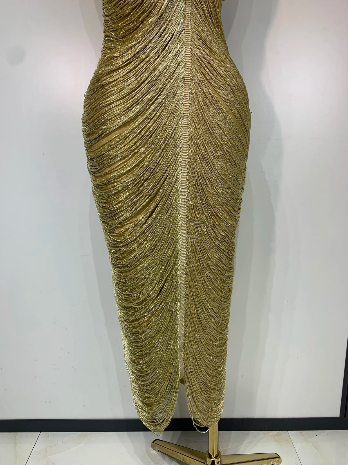 MC Women Dress by MC THE BLACK DIAMOND, stylish black dress with elegant design, shown in a full-length image.