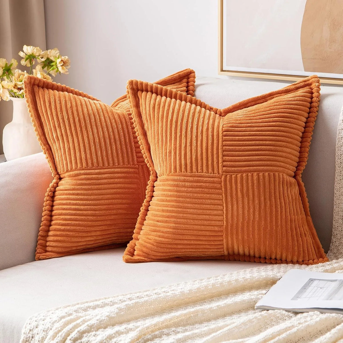 Boho striped decorative pillow cover for sofa by ๐๐ ๐๐๐ ๐น๐๐๐๐ ๐ป๐๐๐๐ ๏ฟฝ