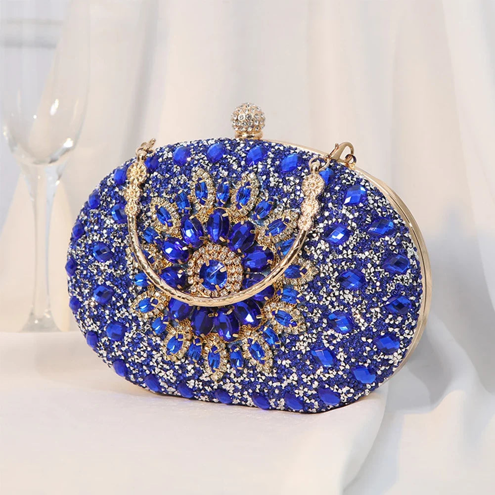 Luxury diamond clutch evening bag by MC THE BLACK DIAMOND, featuring elegant design and sparkling embellishments.