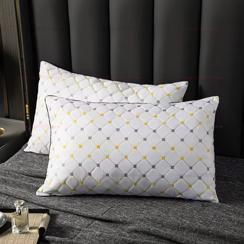 Soft white polyester pillow insert for adults, rectangular, hotel and home use, durable bedding core from 𝕄𝕔 𝕋𝕙𝕖 𝔹𝕝𝕒𝕔𝕜 𝔻𝕚�