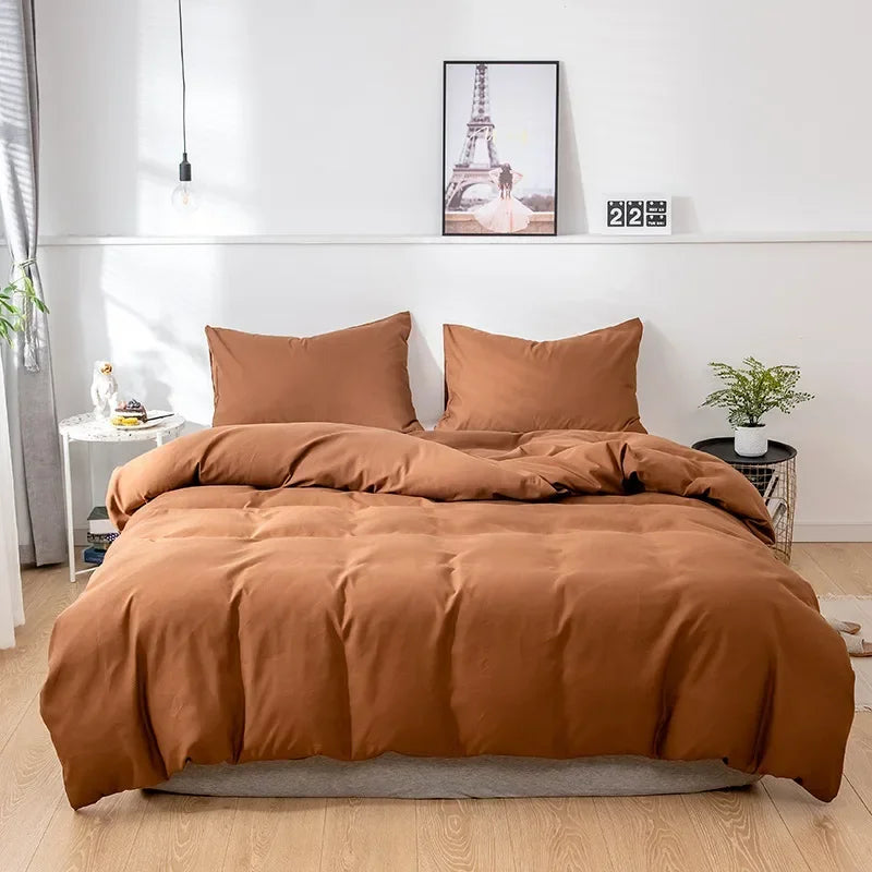 Nordic solid color sanding duvet cover by 𝕄𝕔 𝕋𝕙𝕖 𝔹𝕝𝕒𝕔𝕜 𝔻𝕚𝕒𝕞𝕠𝕟