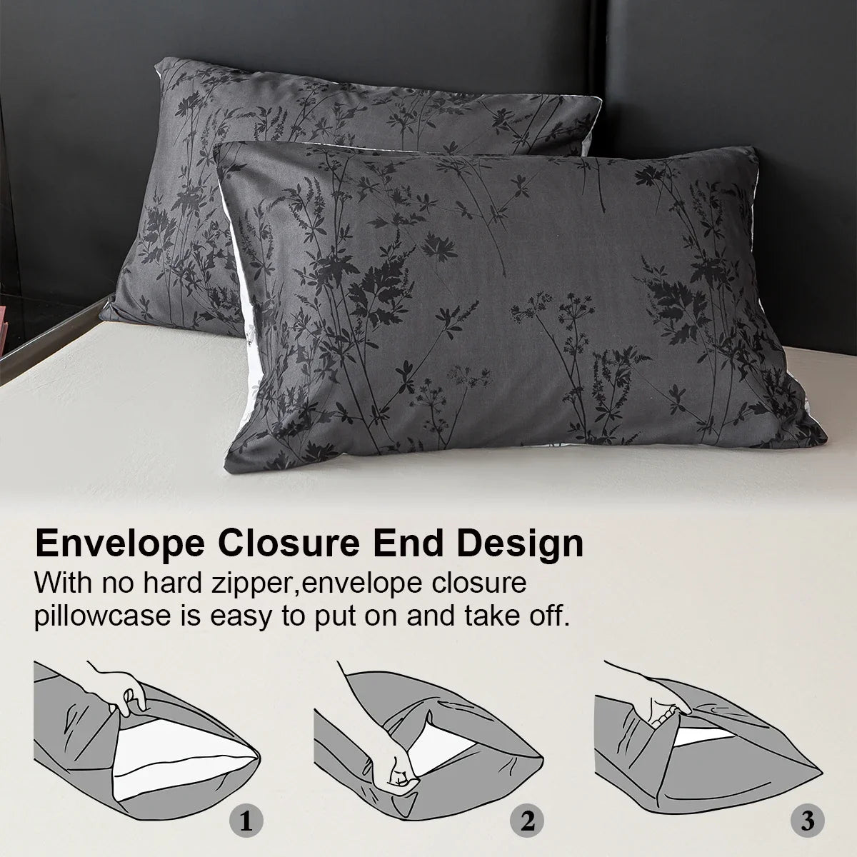 3-piece Zhusheng Kongye pattern print duvet cover set by 𝕄𝕔 𝕋𝕙𝕖 𝔹𝕝𝕒𝕔𝕜 𝔻𝕚𝕒𝕞�