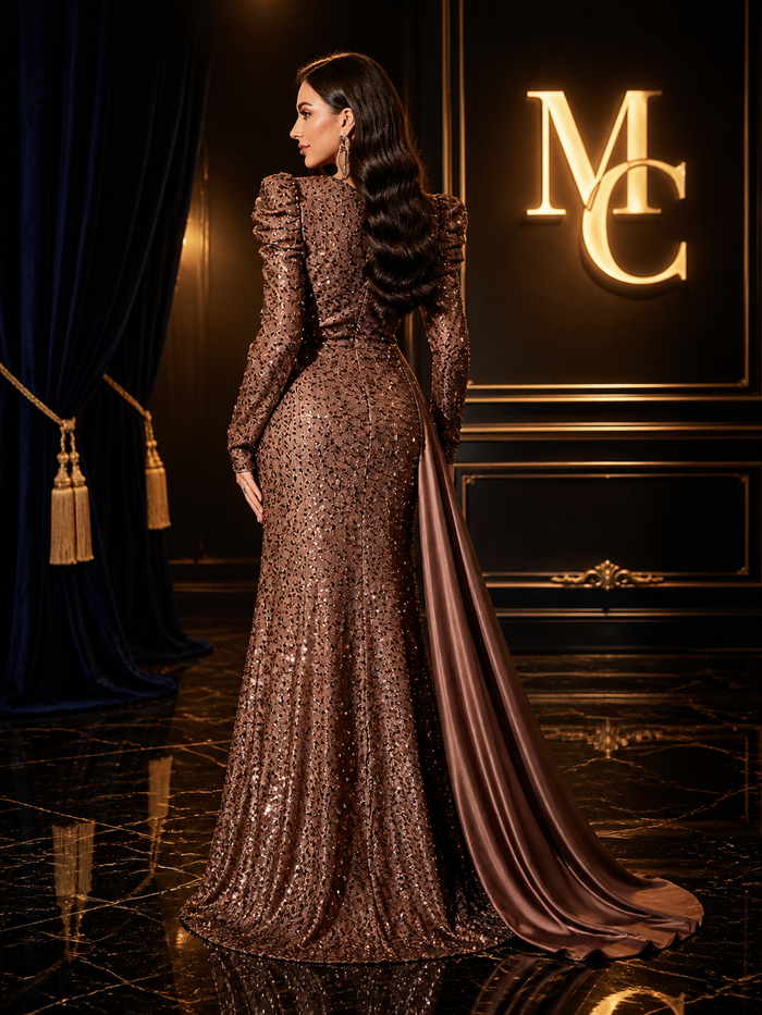 Women's round-neck dress by MC THE BLACK DIAMOND featuring a classic fit and simple design, shown in a neutral color.