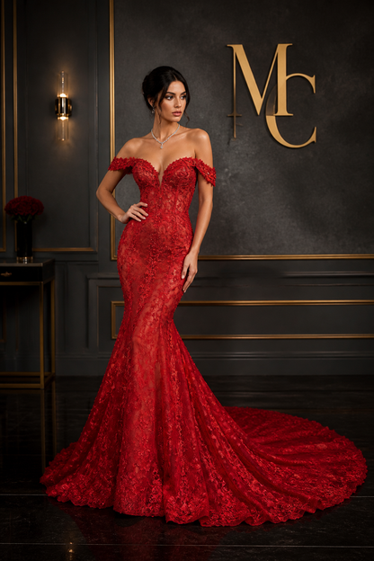 MC THE BLACK DIAMOND sweetheart long sleeve prom dress with side slit, elegant black evening gown with fitted bodice and flowing skirt.