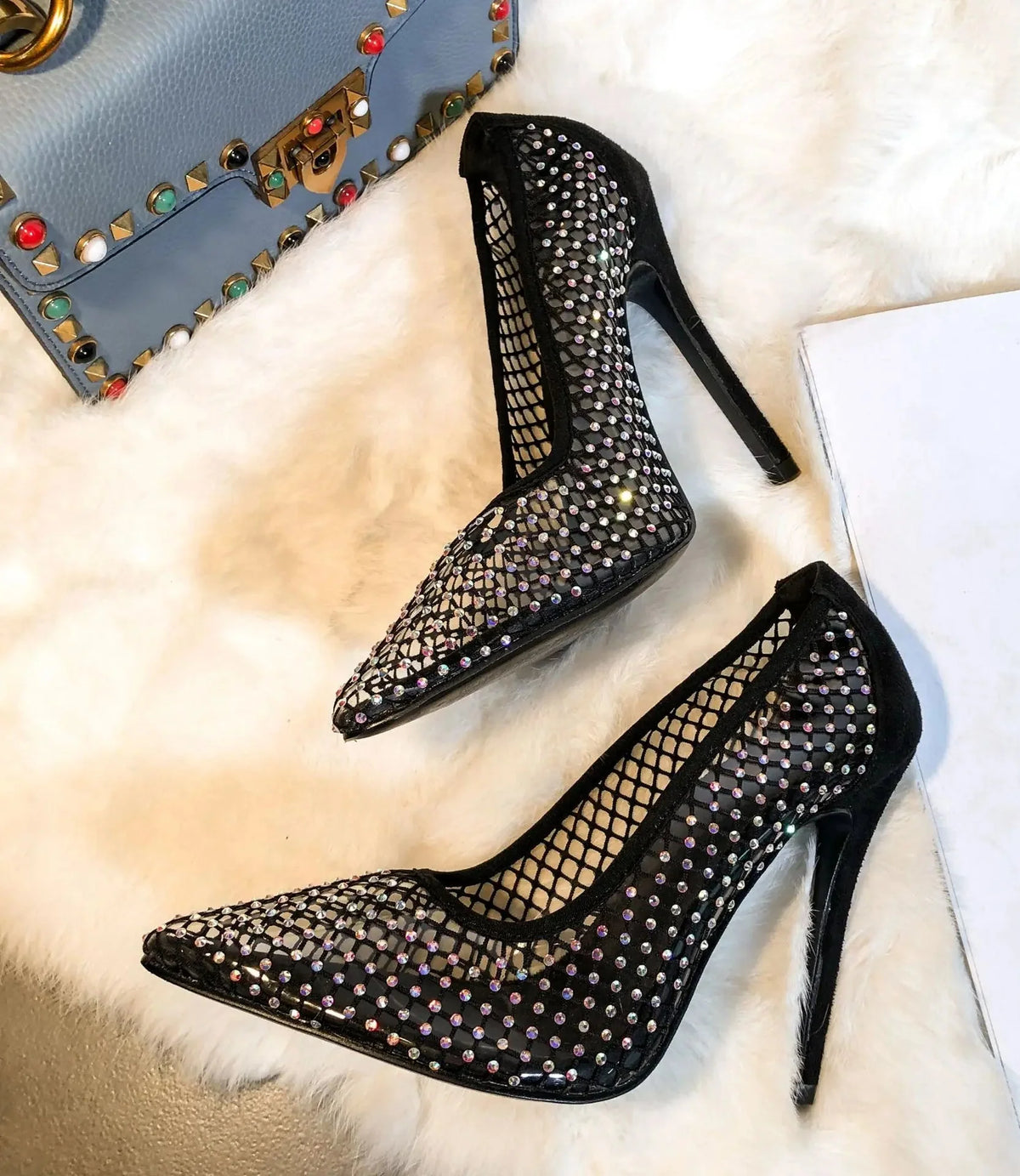Colorful rhinestone women&