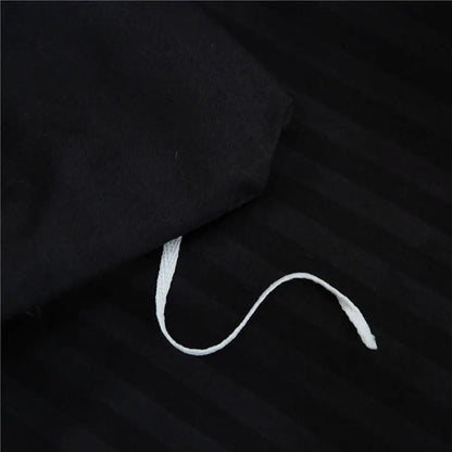 Black quilt set from MC THE BLACK DIAMOND, double to king size bedding with solid color bedding set and high-quality comforter duvet cover.
