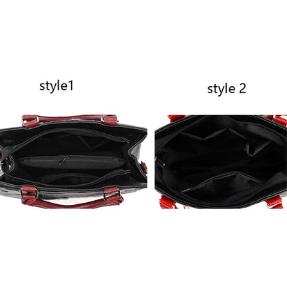 MC THE BLACK DIAMOND PU leather casual crossbody bag for women, large capacity shoulder tote with stylish design.