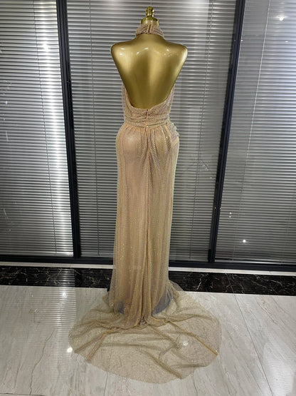 MC THE BLACK DIAMOND golden color women&