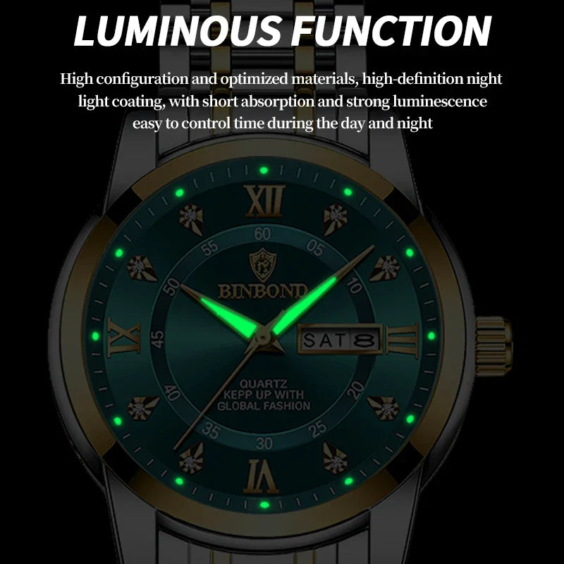 Luxury MC The Black Diamond diver watch for men, 30ATM waterproof sport watch with date display, in jewelry category.