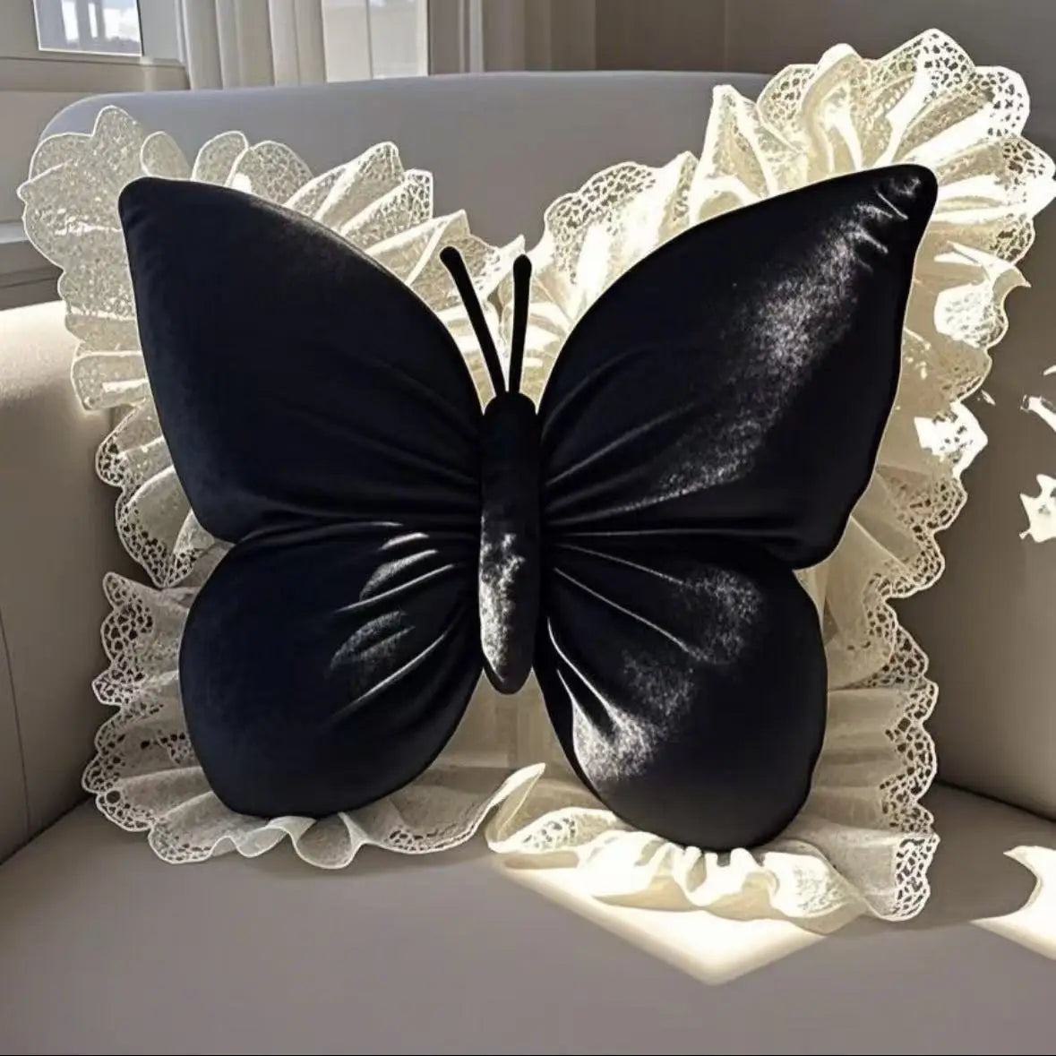 Princess Butterfly Office Pillow by 𝕄𝕔 𝕋𝕙𝕖 𝔹𝕝𝕒𝕔𝕜 𝔻𝕚𝕒𝕞𝕠𝕟𝕕