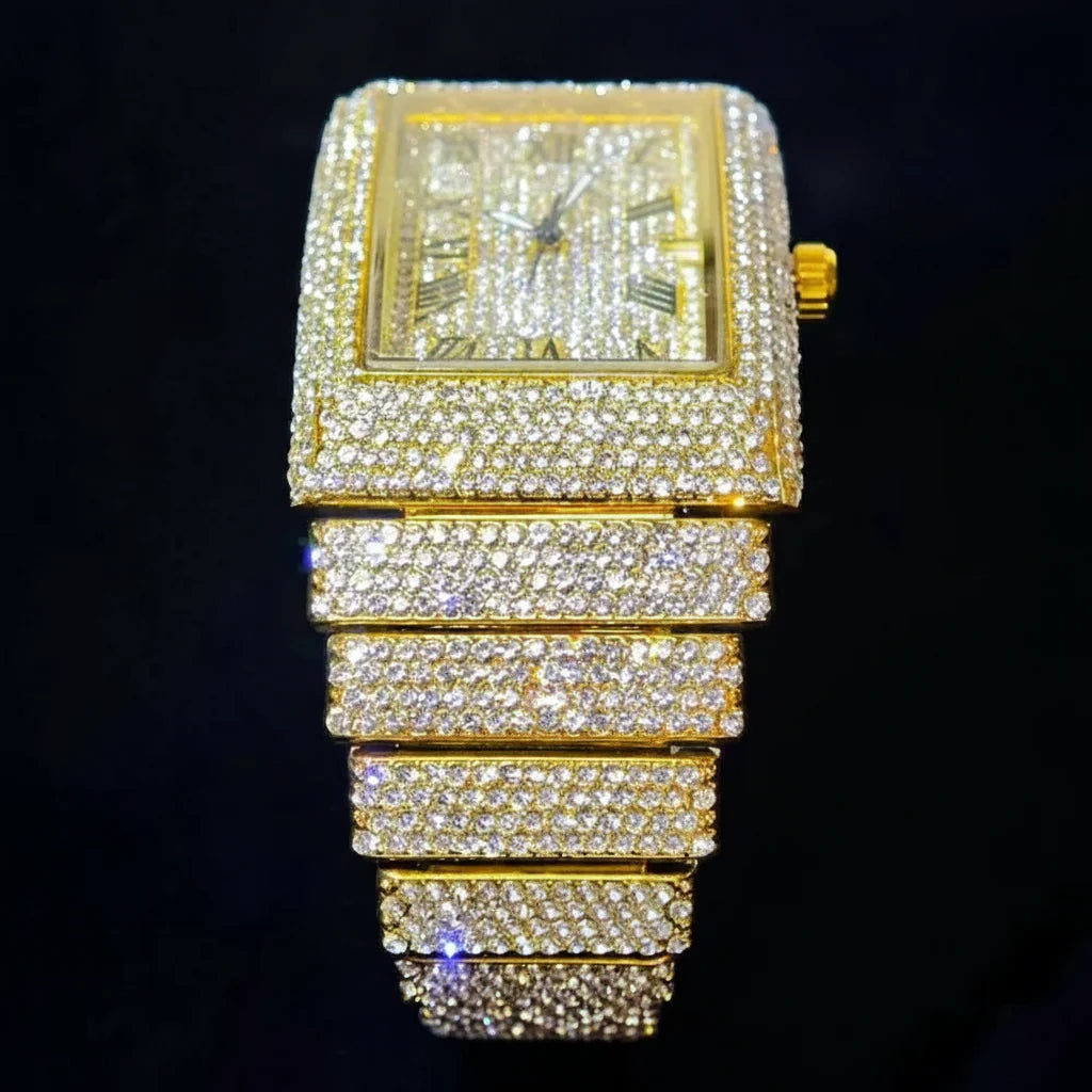 Luxury gold ice men&