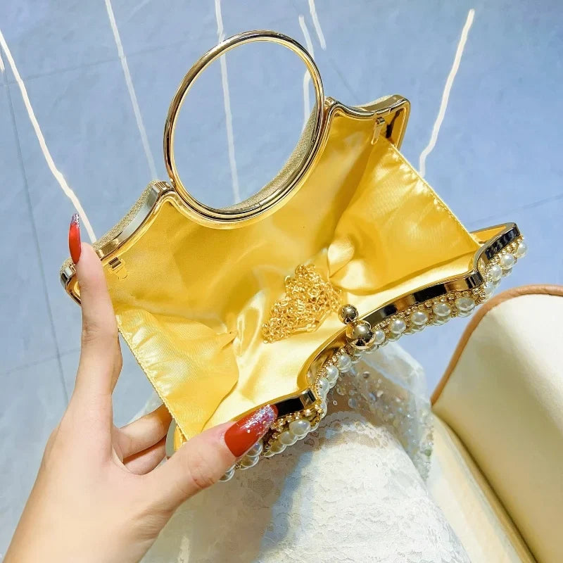 Luxurious black sparkling banquet clutch bag by 𝕄𝕔 𝕋𝕙𝕖 𝔹𝕝𝕒𝕔𝕜 𝔻𝕚𝕒𝕞𝕠𝕟