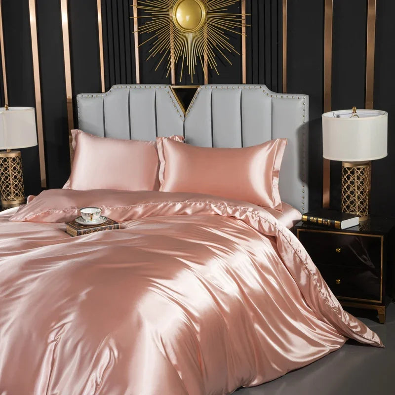 Luxury silk bedding set by 𝕄𝕔 𝕋𝕙𝕖 𝔹𝕝𝕒𝕔𝕜 𝔻𝕚𝕒𝕞𝕠𝕟𝕕