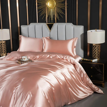 Luxury silk bedding set by 𝕄𝕔 𝕋𝕙𝕖 𝔹𝕝𝕒𝕔𝕜 𝔻𝕚𝕒𝕞𝕠𝕟𝕕