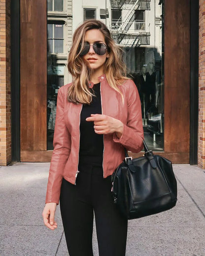 Women’s zip-up jacket from Mohammad Collection, featuring a stylish female jacket with zipper closure, ideal for casual wear.