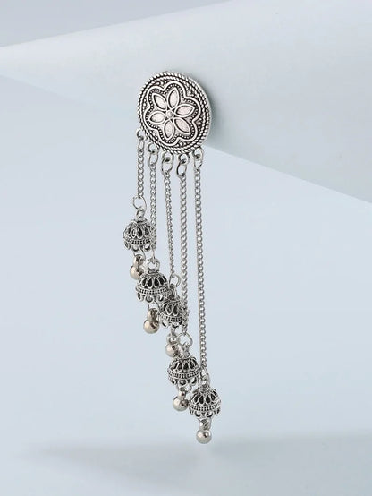 Vintage ethnic bohemian bell earrings with tassel and floral designs by 𝕄𝕔 𝕋𝕙𝕖 𝔹𝕝𝕒𝕔𝕜 𝔻𝕚𝕒𝕞�