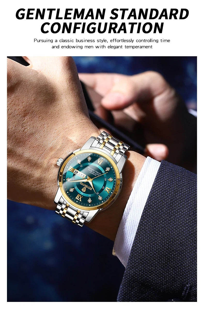 Luxury MC The Black Diamond diver watch for men, 30ATM waterproof sport watch with date display, in jewelry category.