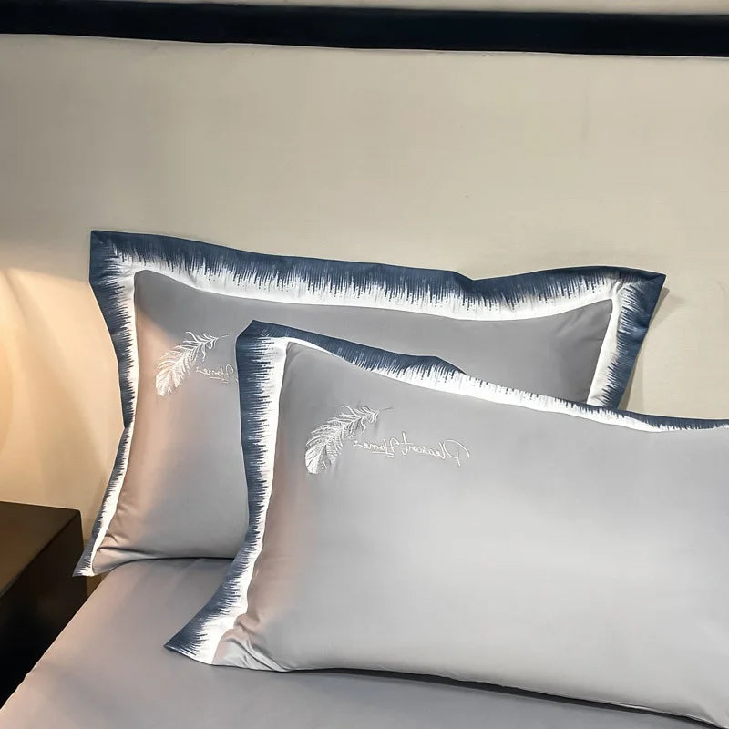 Feather embroidered summer blanket by 𝕄𝕔 𝕋𝕙𝕖 𝔹𝕝𝕒𝕔𝕜 𝔻𝕚𝕒𝕞𝕠𝕟�