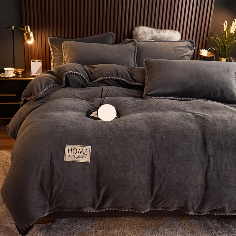 Modern style double-sided milk velvet winter duvet cover by 𝕄𝕔 𝕋𝕙𝕖 𝔹𝕝𝕒𝕔𝕜 𝔻𝕚𝕒𝕞𝕠�