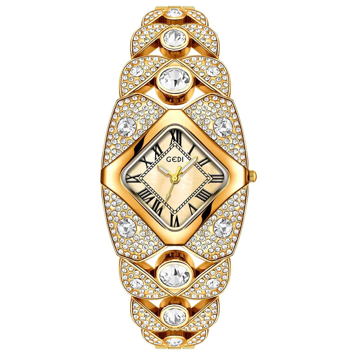 Women’s luxury brand bracelet watch with diamond inlays, showcasing elegant design and shiny metal band by 𝕄𝕔 𝕋𝕙𝕖 𝔹𝕝𝕒𝕔𝕜 𝔻𝕚�
