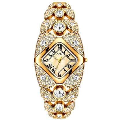 Women’s luxury brand bracelet watch with diamond inlays, showcasing elegant design and shiny metal band by 𝕄𝕔 𝕋𝕙𝕖 𝔹𝕝𝕒𝕔𝕜 𝔻𝕚�