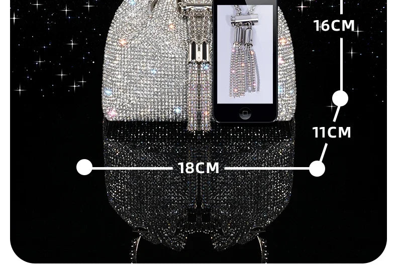 Luxury diamond evening bag by 𝕄𝕔 𝕋𝕙𝕖 𝔹𝕝𝕒𝕔𝕜 𝔻𝕚𝕒𝕞𝕠𝕟𝕕