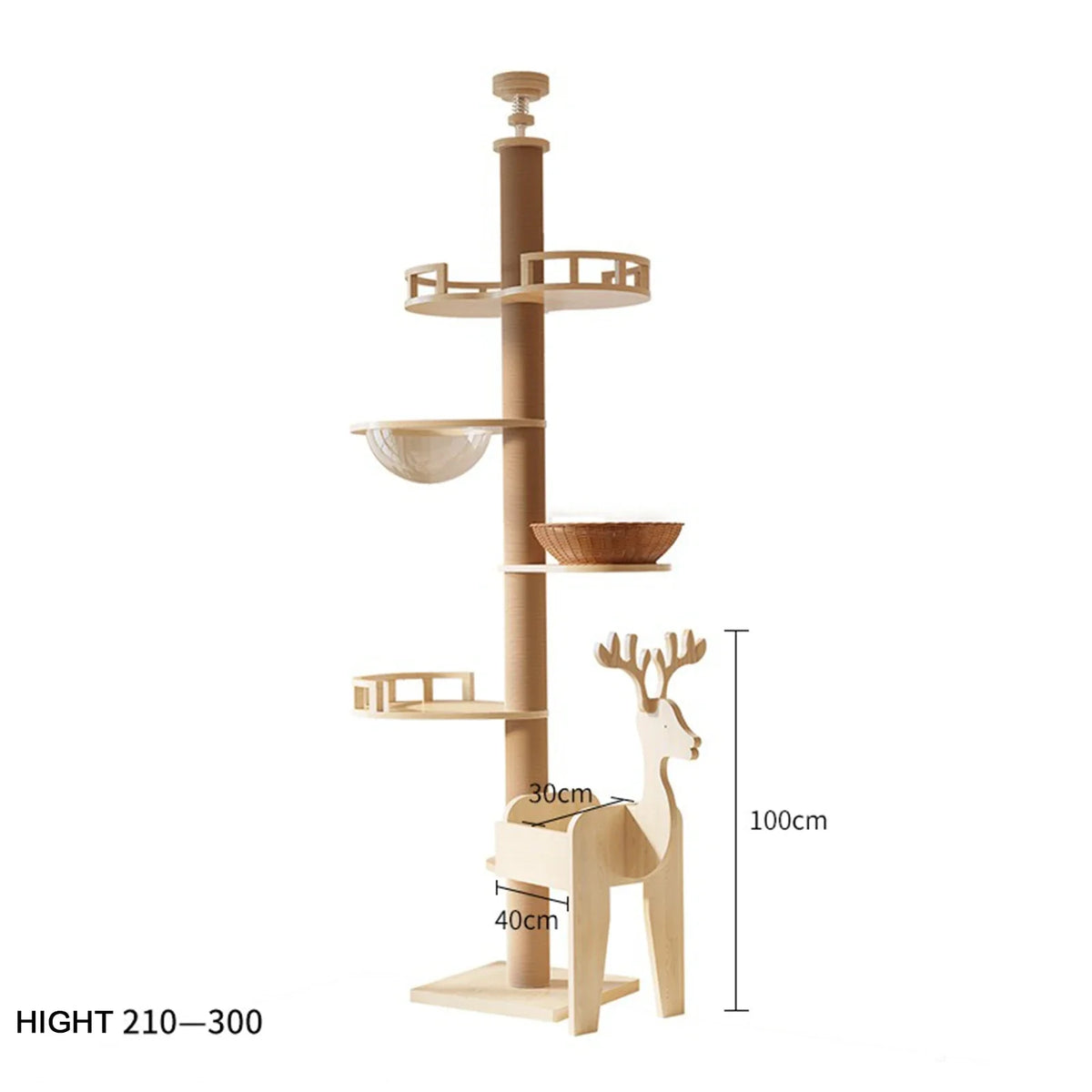 MC THE BLACK DIAMOND YXT Cat Tree with Cat Nest and Perch, multi-level floor-to-ceiling cat tower with scratching posts and cozy hideouts.