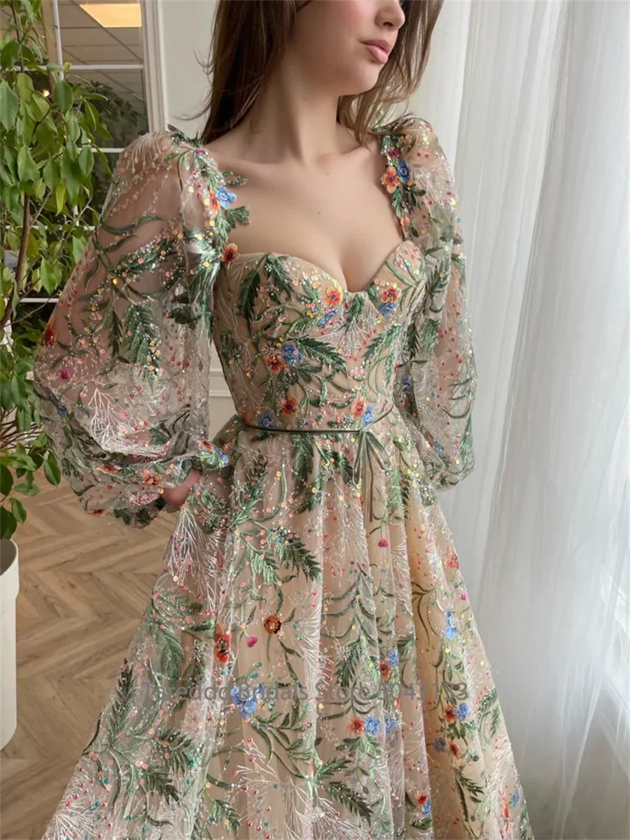 Customized long sleeve floral embroidery lace dress by 𝕄𝕔 𝕋𝕙𝕖 𝔹𝕝𝕒𝕔𝕜 𝔻𝕚𝕒𝕞𝕠𝕟