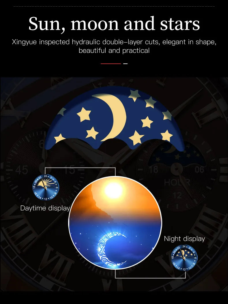 Olevs Moon Phase men&
