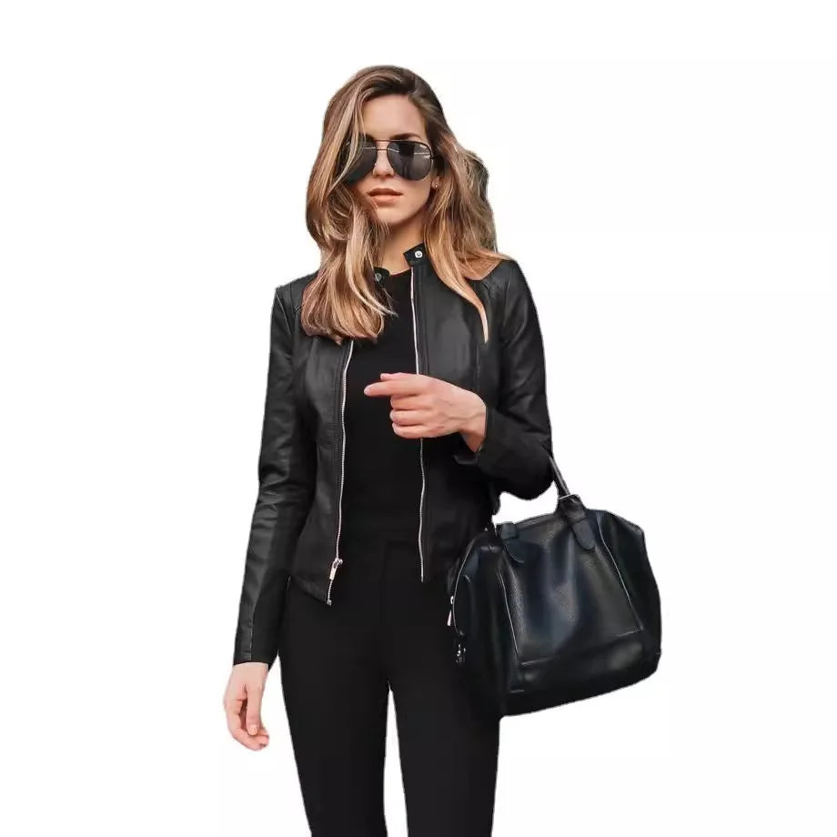 Women’s zip-up jacket from Mohammad Collection, featuring a stylish female jacket with zipper closure and modern design.