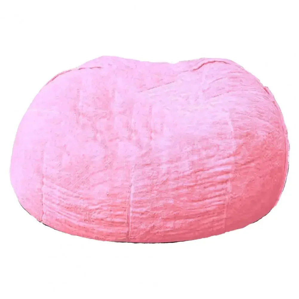 MC THE BLACK DIAMOND oversized bean bag chair cover, black fabric with zipper closure, fits large bean bag seating.