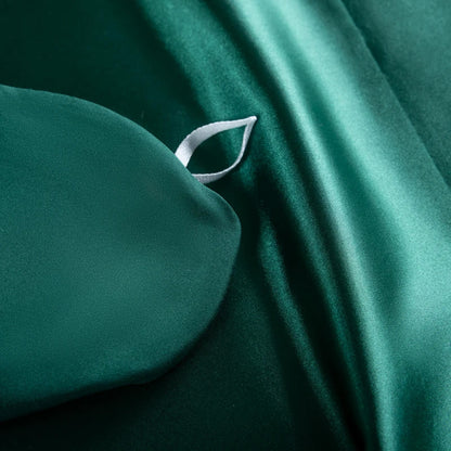 Luxury Mc The Black Diamonds satin duvet cover set in single, double, queen, or king size with solid color and silky soft texture.