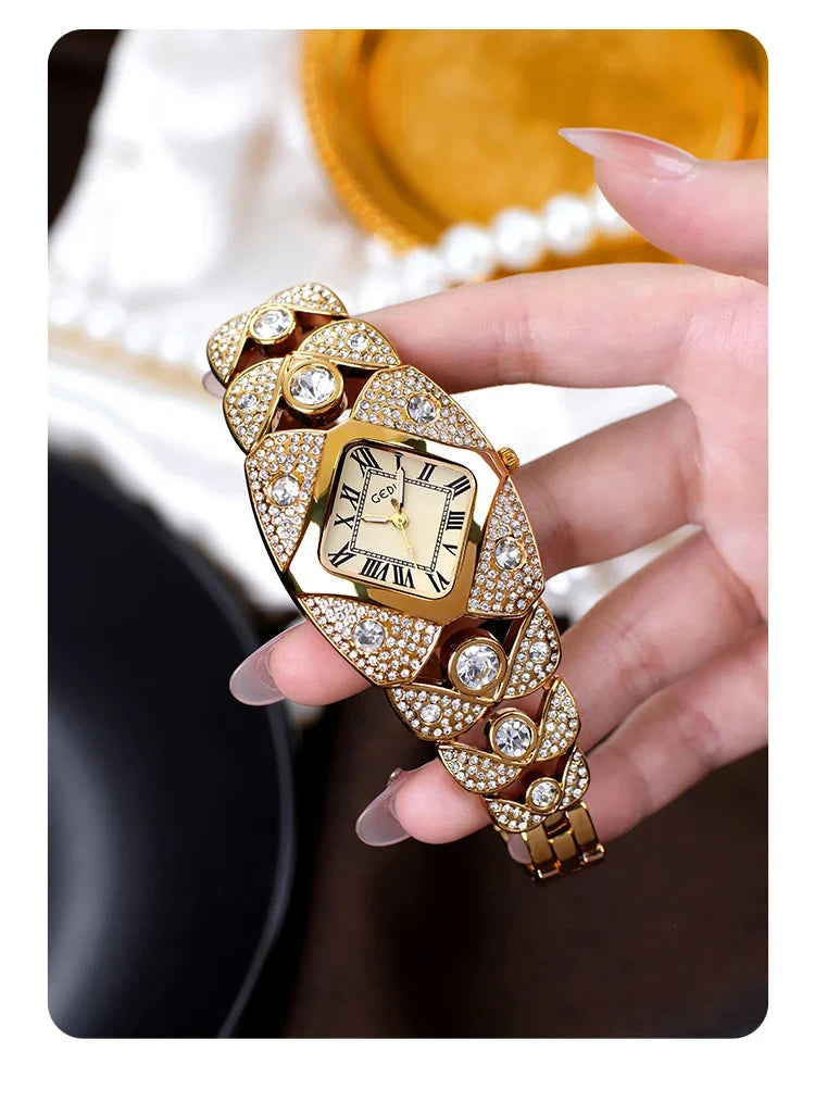 Women’s luxury brand bracelet watch by 𝕄𝕔 𝕋𝕙𝕖 𝔹𝕝𝕒𝕔𝕜 𝔻𝕚𝕒𝕞𝕠𝕟�