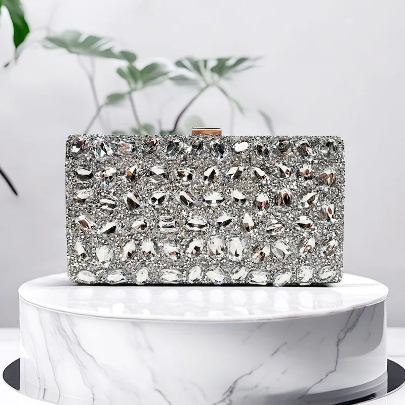 Silver rhinestone women&