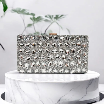 Silver rhinestone women&