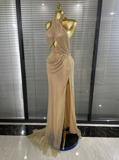 MC Golden Color Women’s dress by MC THE BLACK DIAMOND, featuring a stylish gold-toned design and elegant fit.