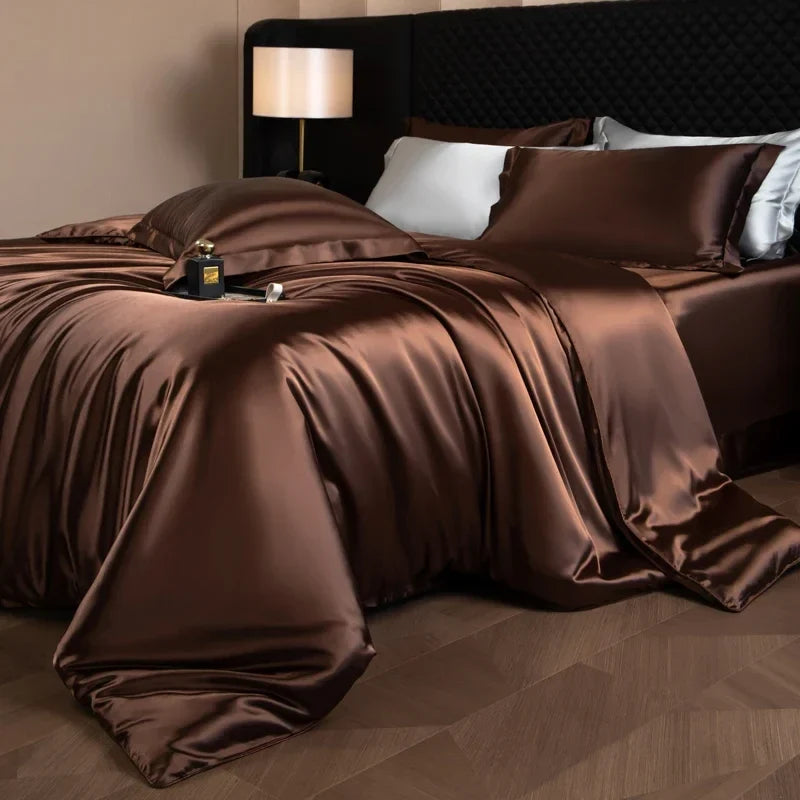 Luxury silk bedsheet set by 𝕄𝕔 𝕋𝕙𝕖 𝔹𝕝𝕒𝕔𝕜 𝔻𝕚𝕒𝕞𝕠𝕟�