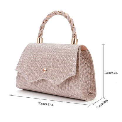 Black MC The Black Diamonds fashion handbag with a sleek single-shoulder design, perfect for weddings, parties, or dinners.