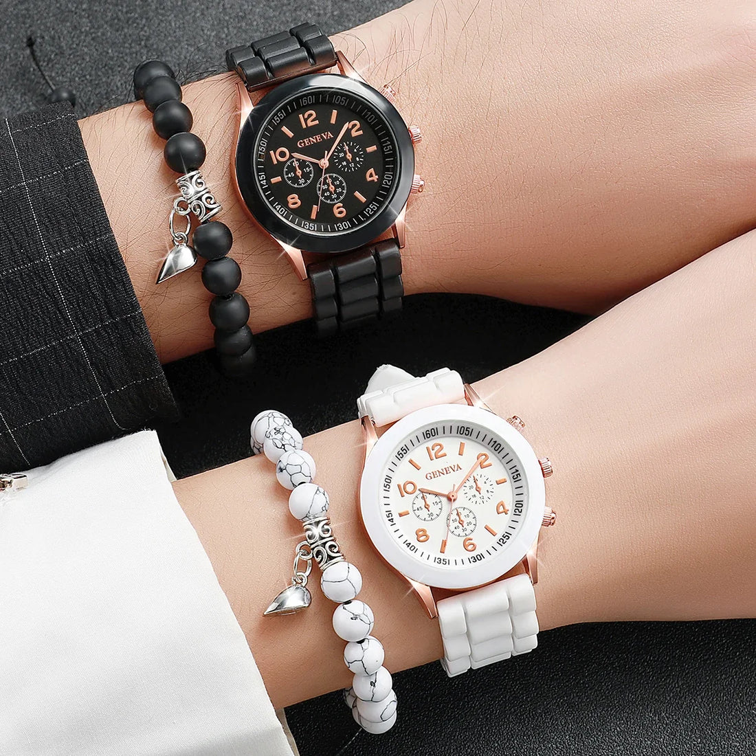 Set of 4 couple watches by 𝕄𝕔 𝕋𝕙𝕖 𝔹𝕝𝕒𝕔𝕜 𝔻𝕚𝕒𝕞𝕠𝕟�