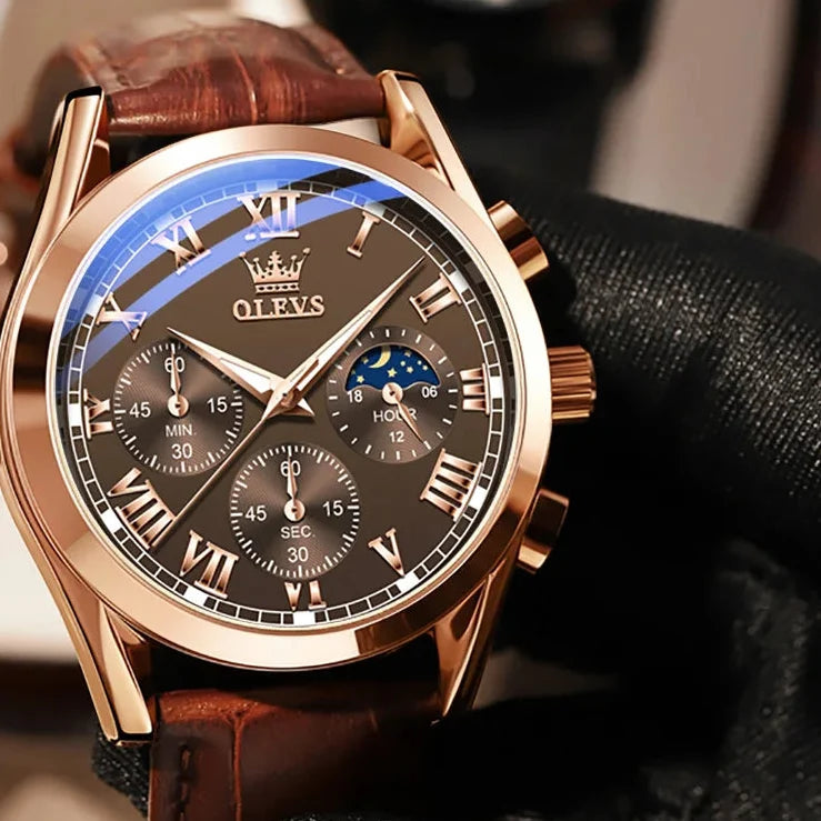 Mohammad Collection OLEVS Moon Phase men&