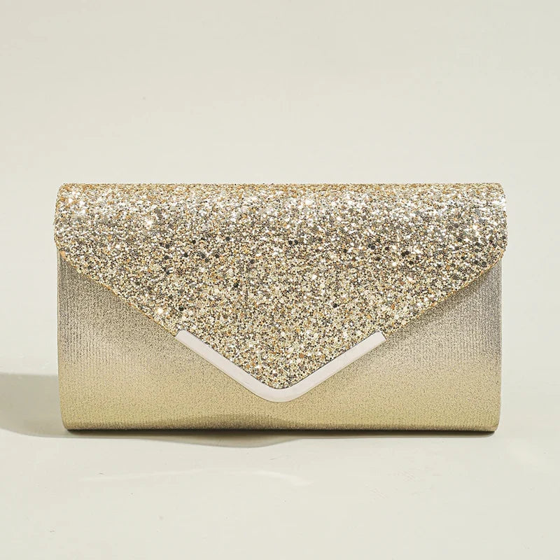 Women evening envelope handbag with sequin design, chain strap, and clutch style for parties, from 𝕸𝖔𝖍𝖆𝖒𝖒𝖆𝖉 ♛ 𝕮𝖔𝖑𝖑�