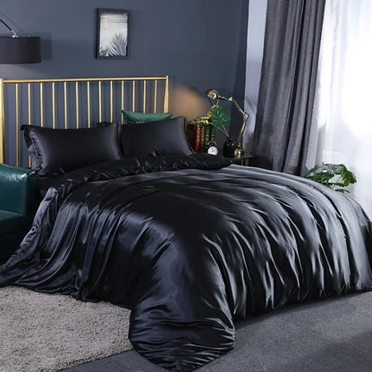 Soft silky textured comforter cover set by 𝕄𝕮 𝕋𝕙𝕖 𝔹𝕝𝕒𝕔𝕜 𝔻𝕚𝕒𝕞𝕠𝕟
