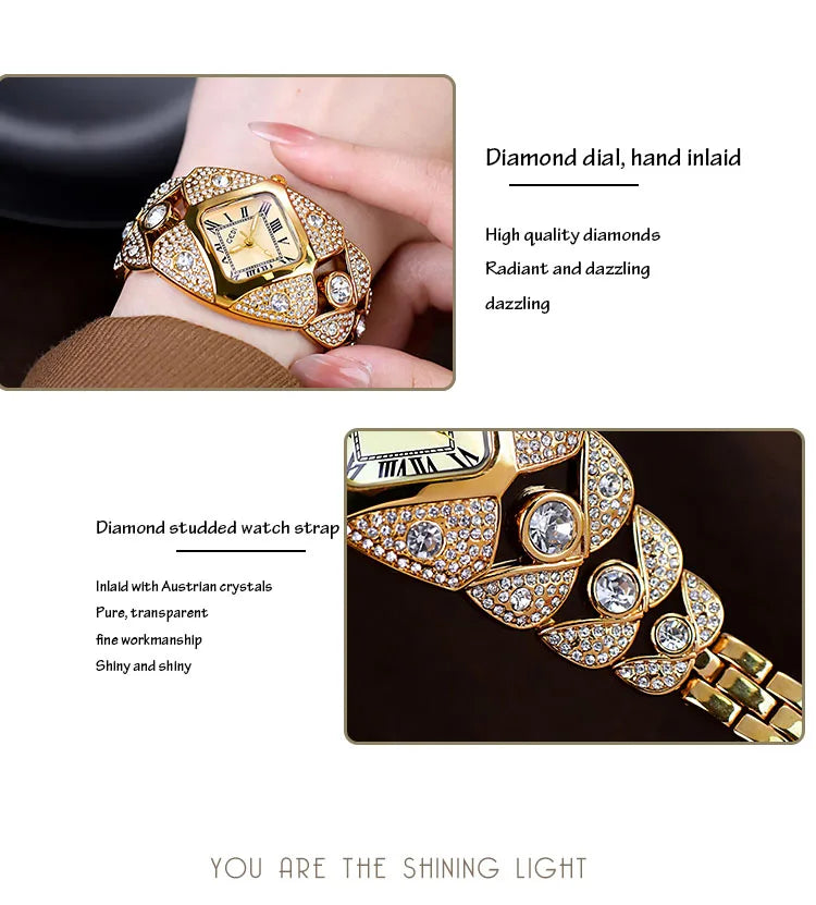 Women’s luxury bracelet watch by 𝕄𝕔 𝕋𝕙𝕖 𝔹𝕝𝕒𝕔𝕜 𝔻𝕚𝕒𝕞𝕠𝕟�