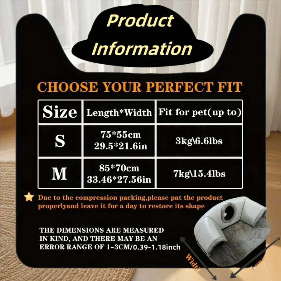 MC THE BLACK DIAMOND cozy cat tunnel bed and play mat, small animal habitat accessory with soft, tunnel-shaped design.