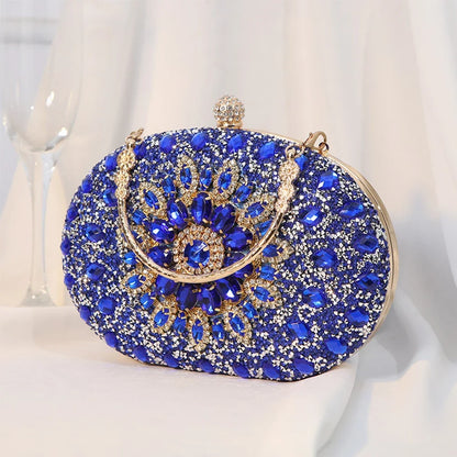 Luxury diamond clutch evening bag by MC THE BLACK DIAMOND, featuring elegant design and sparkling embellishments.