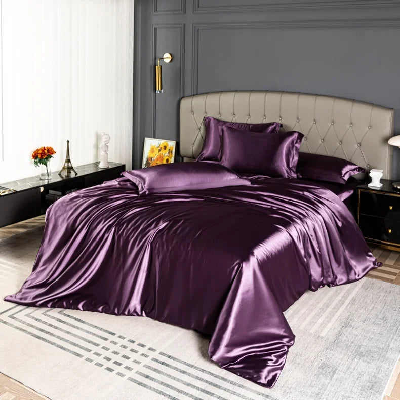 Luxury satin duvet cover set by 𝕄𝕔 𝕋𝕙𝕖 𝔹𝕝𝕒𝕔𝕜 𝔻𝕚𝕒𝕞𝕠𝕟�