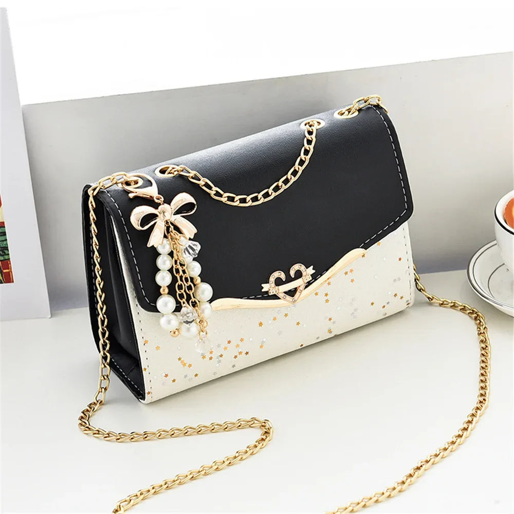 Women’s trendy sequin messenger handbag by 𝕄𝕔 𝕋𝕙𝕖 𝔹𝕝𝕒𝕔𝕜 𝔻𝕚𝕒𝕞𝕠𝕟