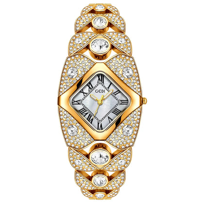 Women’s light luxury brand diamond inlaid bracelet watch by 𝕄𝕔 𝕋𝕙𝕖 𝔹𝕝𝕒𝕔𝕜 𝔻𝕚𝕒𝕞𝕠