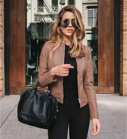 Women’s zip-up jacket from Mohammad Collection, stylish female jacket with zipper detail, displayed on a neutral background.