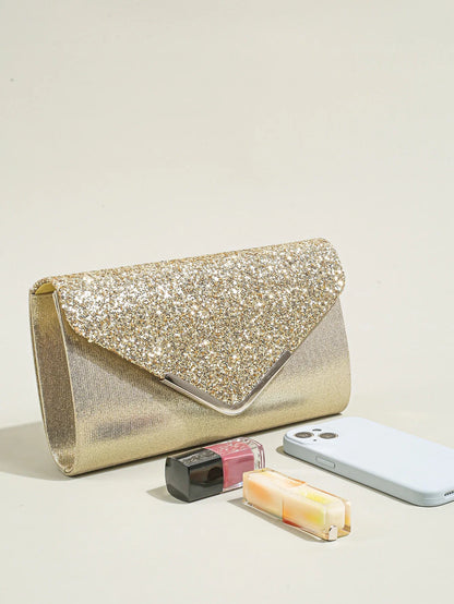 Women evening envelope handbag with sequins and chain strap, stylish clutch for parties, from 𝕸𝖔𝖍𝖆𝖒𝖒𝖆𝖉 ♛ 𝕮𝖔𝖑𝖑𝖊